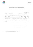 Anexo C - Modelo Declaração de Não Incumprimento