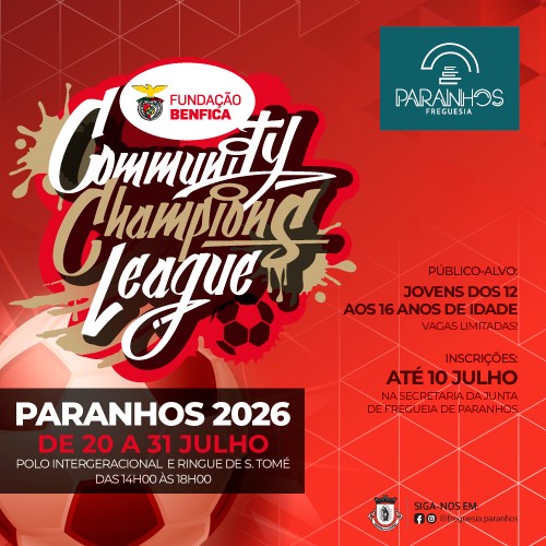 Community Champions League Paranhos 2026 | Inscrições abertas